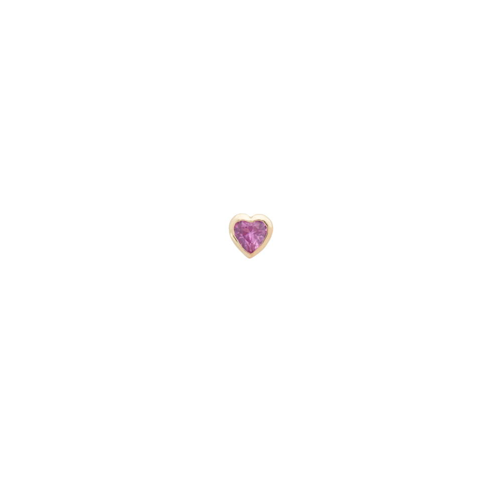 Single Heart Ørering, forgyldt
