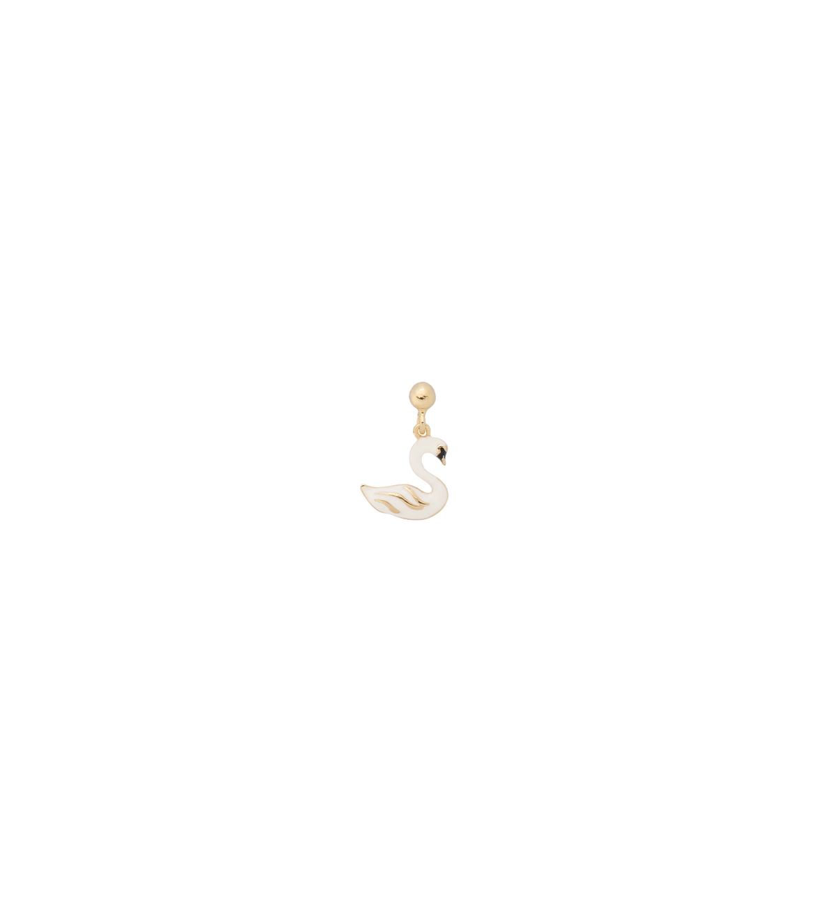 Single Svane Ørering, forgyldt