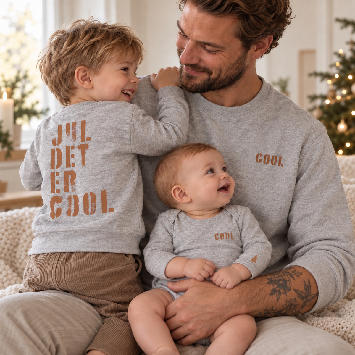 Jul det er cool Sweatshirt Grey#Farve_Grey