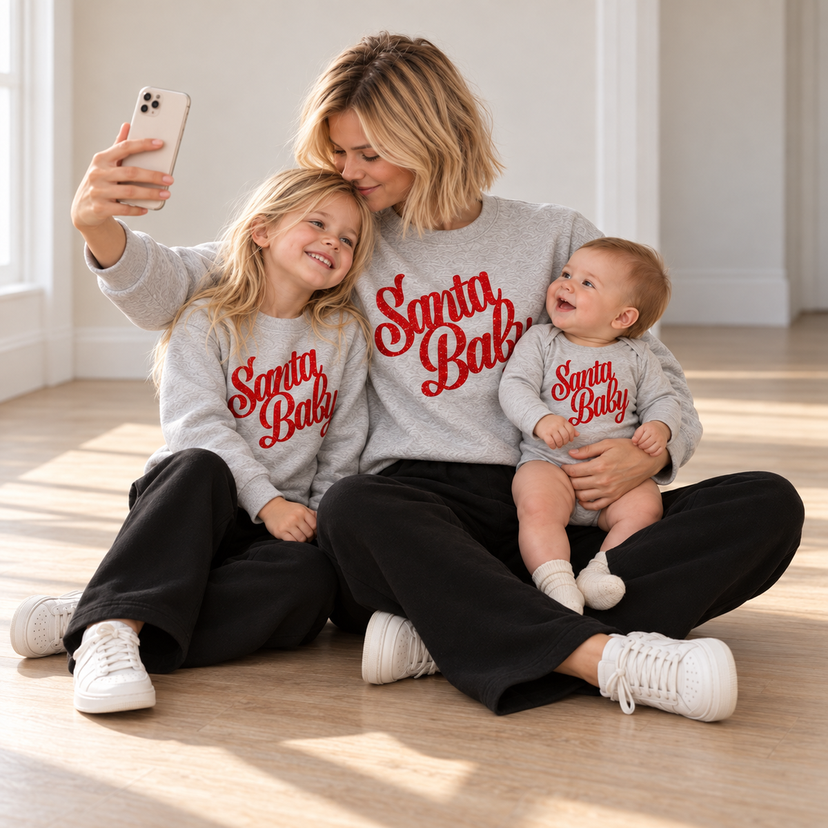 Santa sweatshirt Grey #Farve_Grey