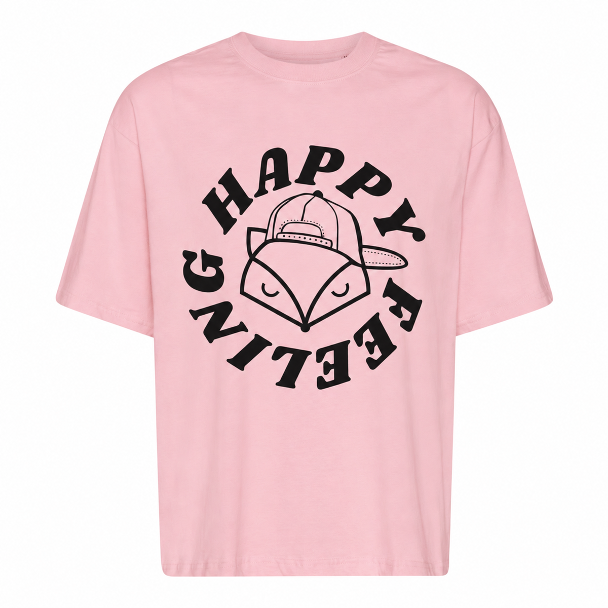 Tee Happy Fox Rose #Farve_Rose