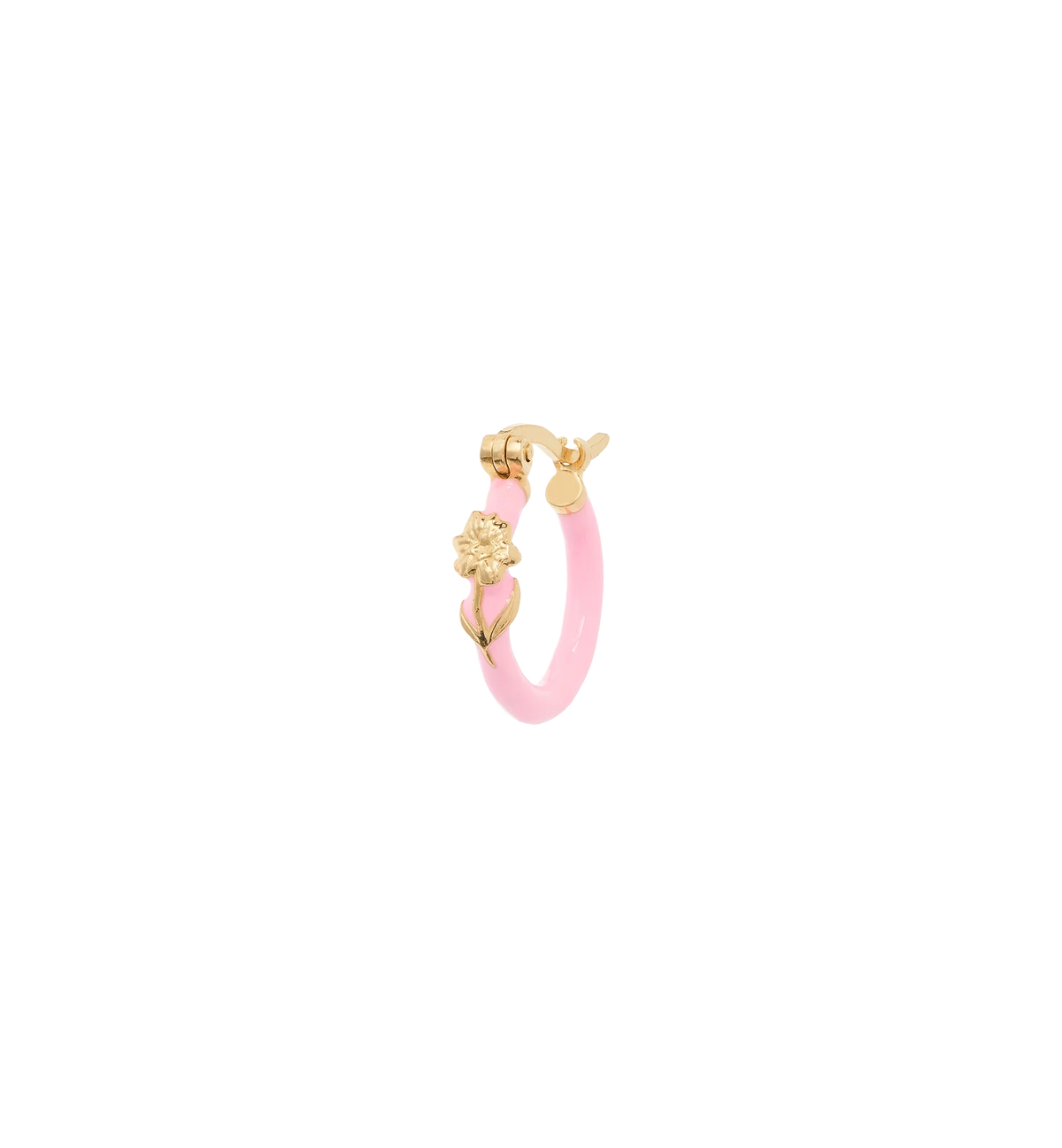 Single Briar Rose Hoop Ørering, forgyldt