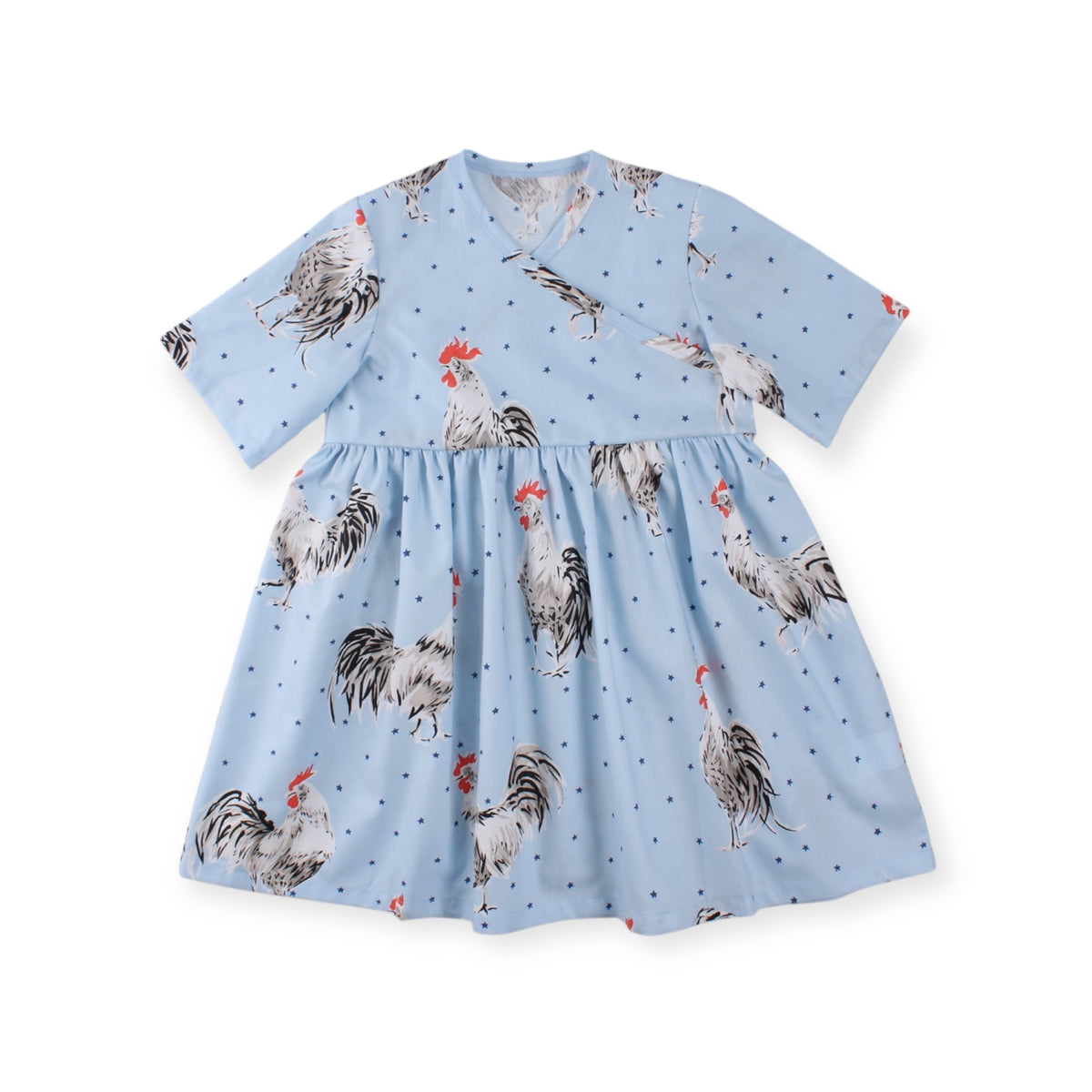 Jo Short Sleeve Kimono Dress, Koi Cats