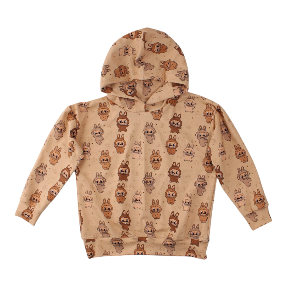 Labubu hoodie brun#Farve_brun