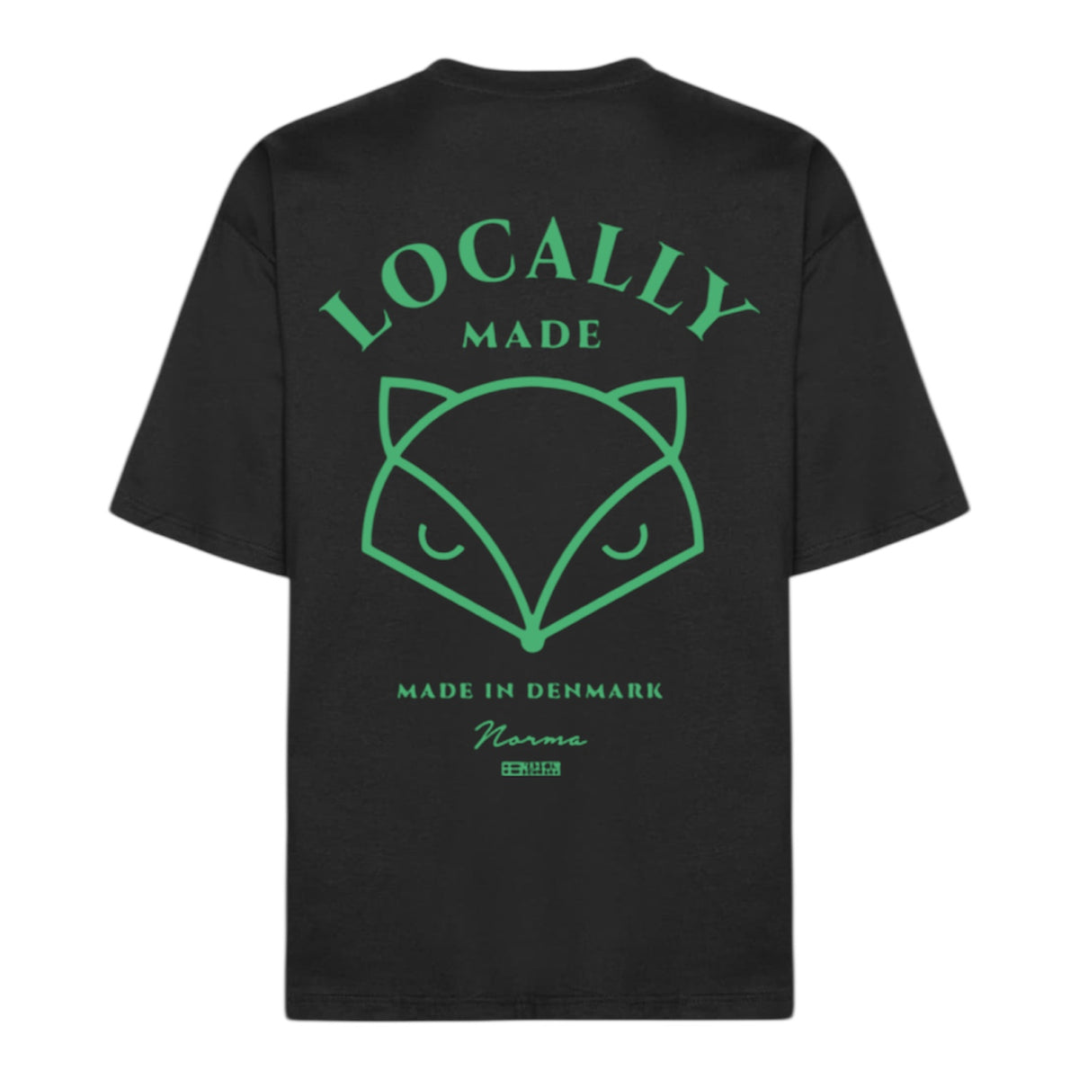 tee locally black/green #Farve_Black/green