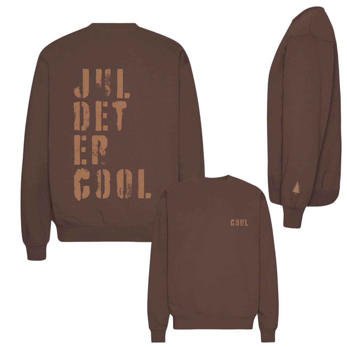 Jul det er cool Sweatshirt Brown #Farve_Brown