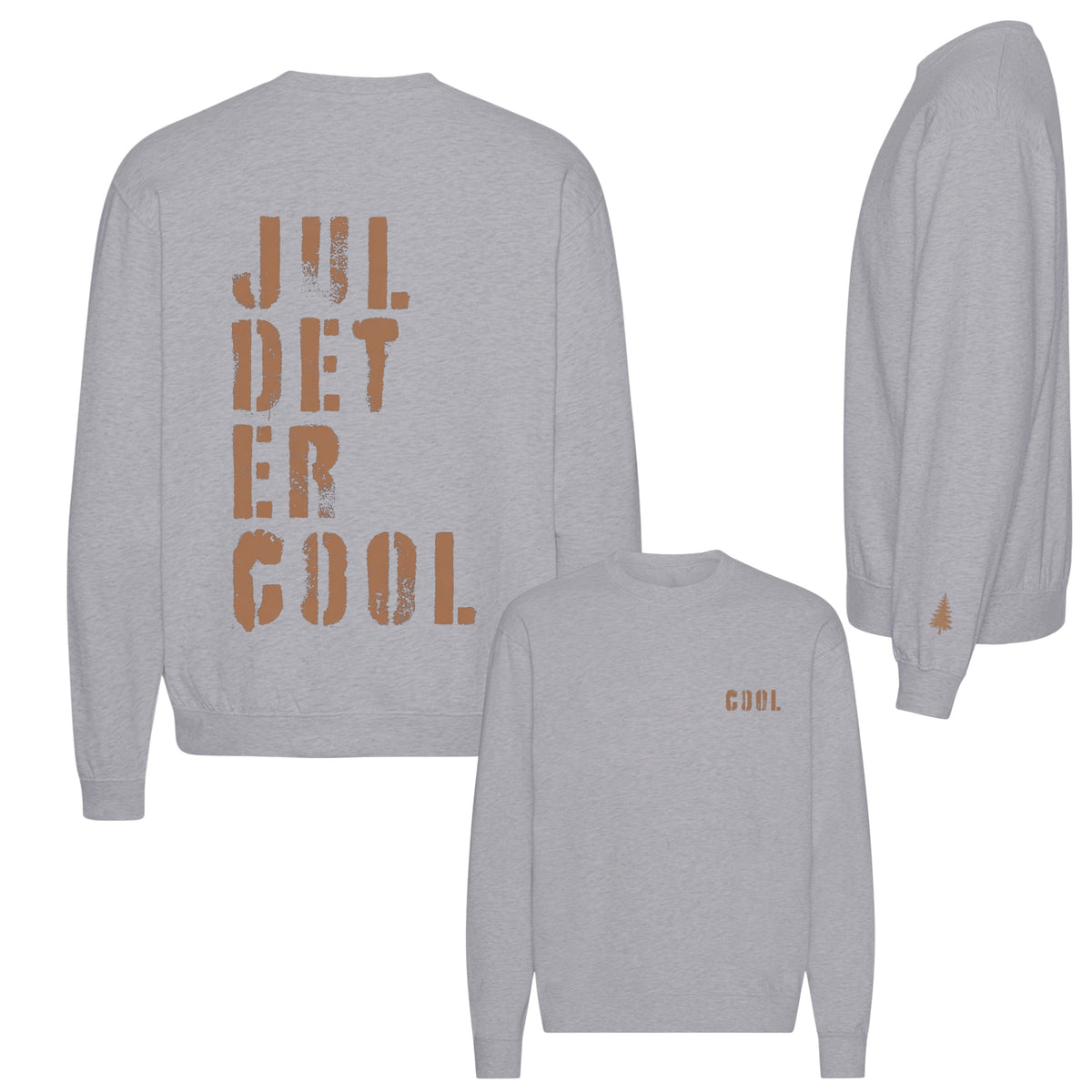 Jul det er cool Sweatshirt Grey#Farve_Grey