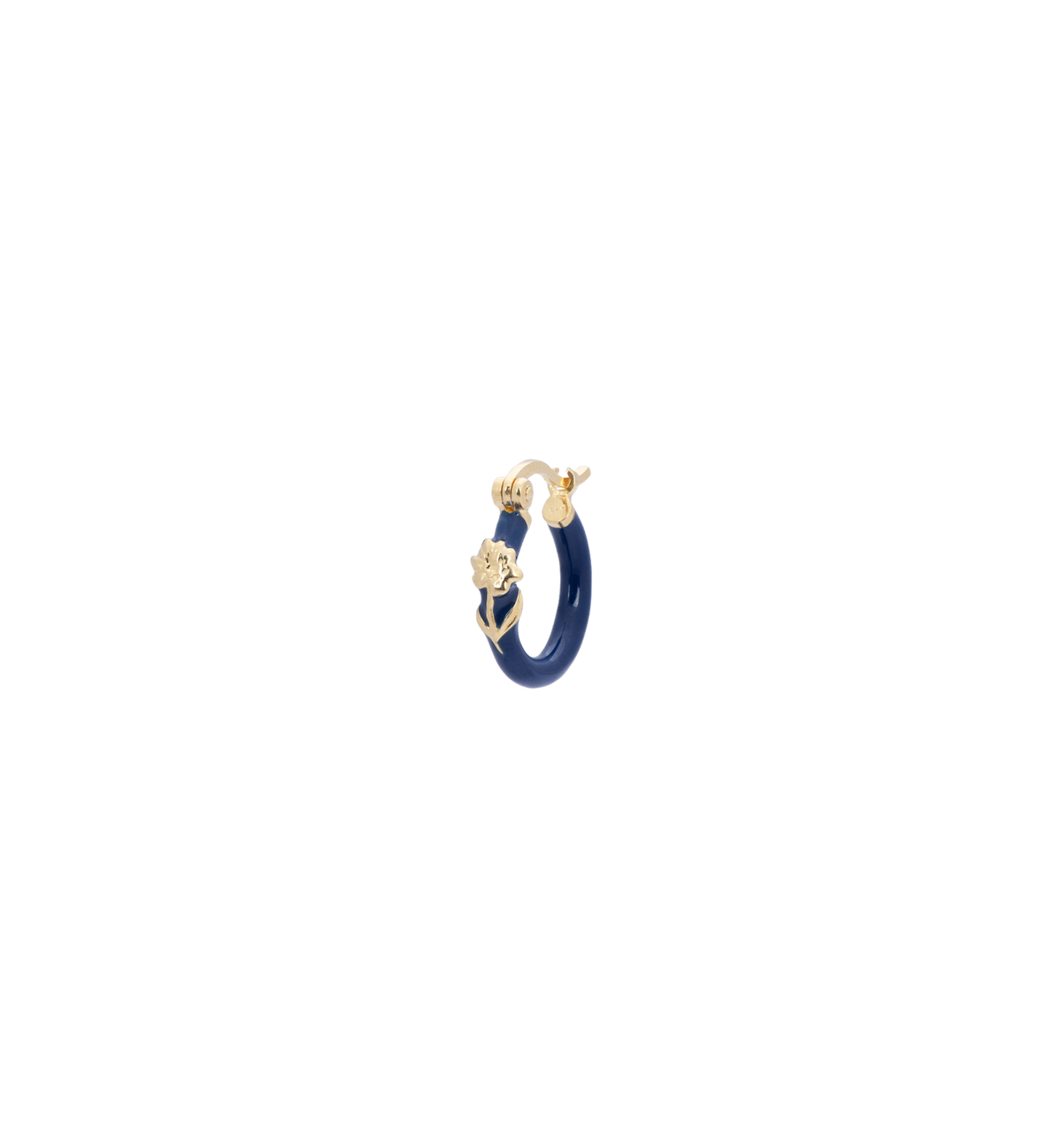 Single Briar Rose Hoop Ørering, forgyldt
