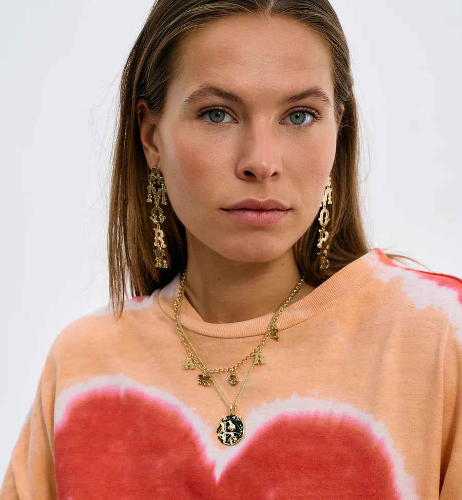 Amore halskæde, forgyldt