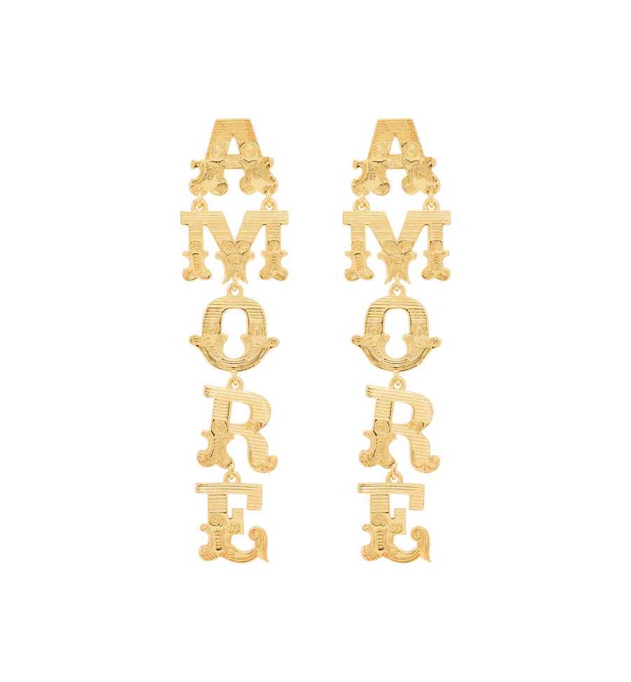 Amore ørestikker, forgyldt