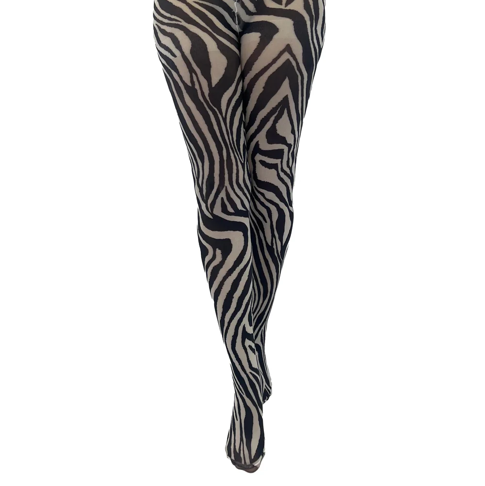Strømpebukser, Zebra print