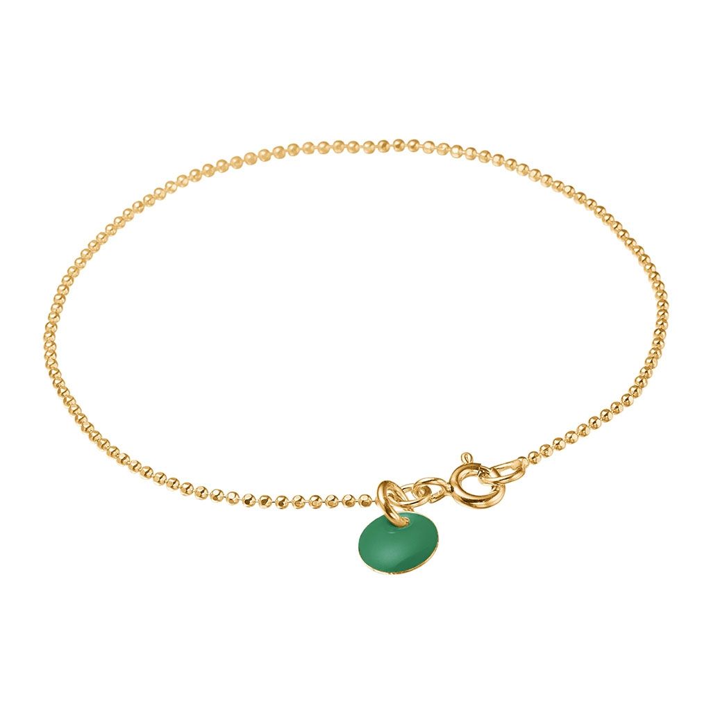 Armbånd, Ball Chain, Forgyldt
