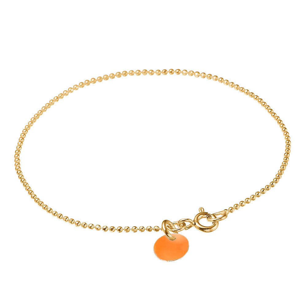 Armbånd, Ball Chain, Forgyldt