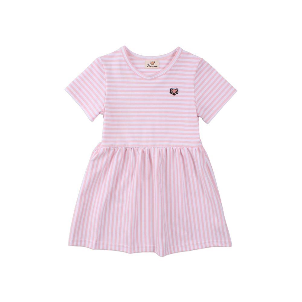 Laura Kortærmet Kjole, Stripes