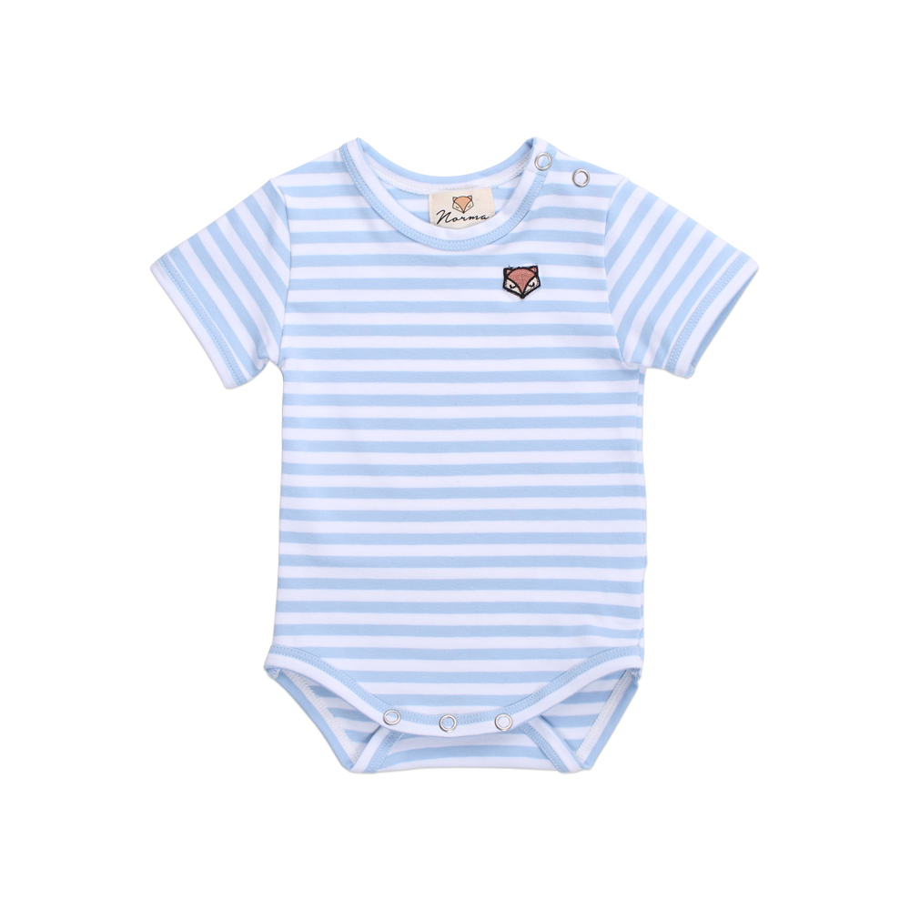 Chriss Kortærmet Body, Stripes