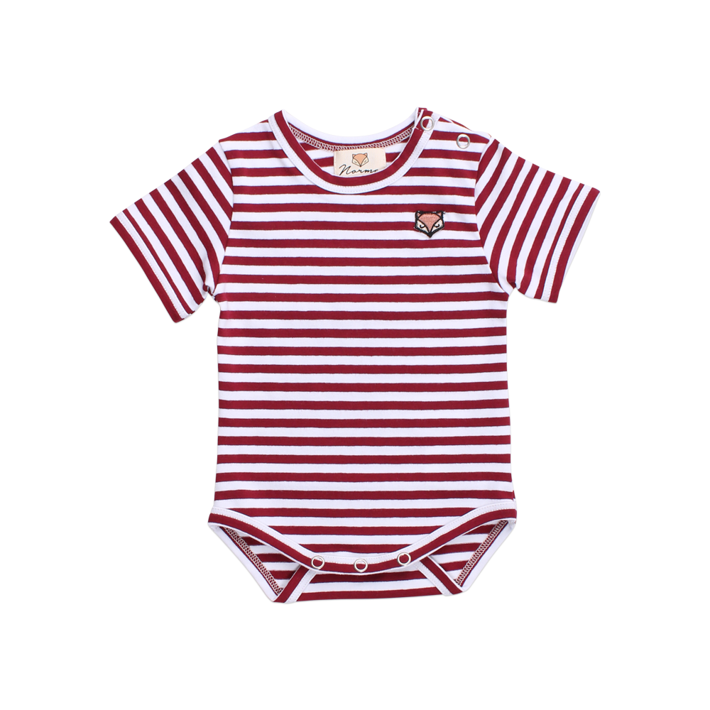 Chriss Kortærmet Body, Stripes