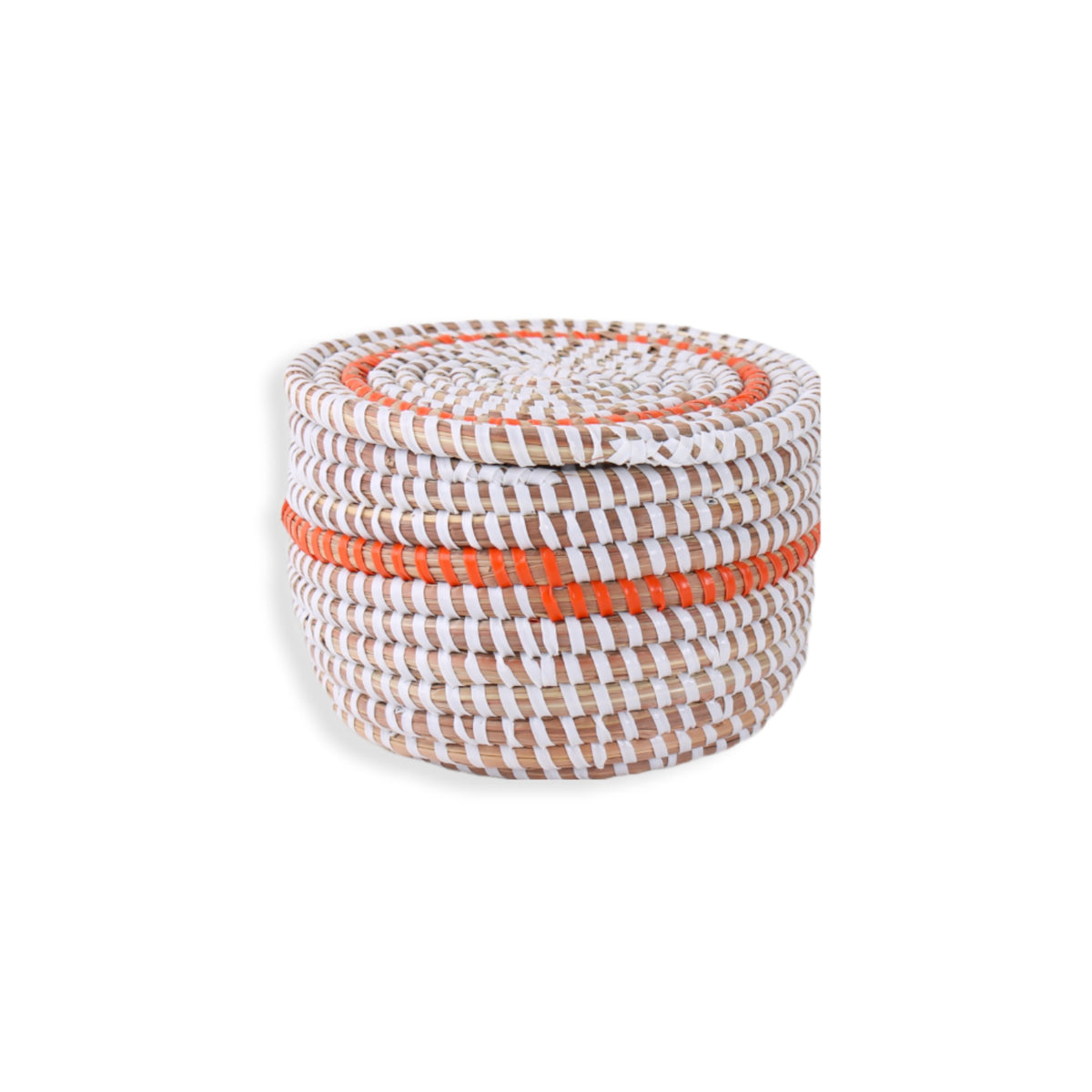 Basket with lid, Multi Colors