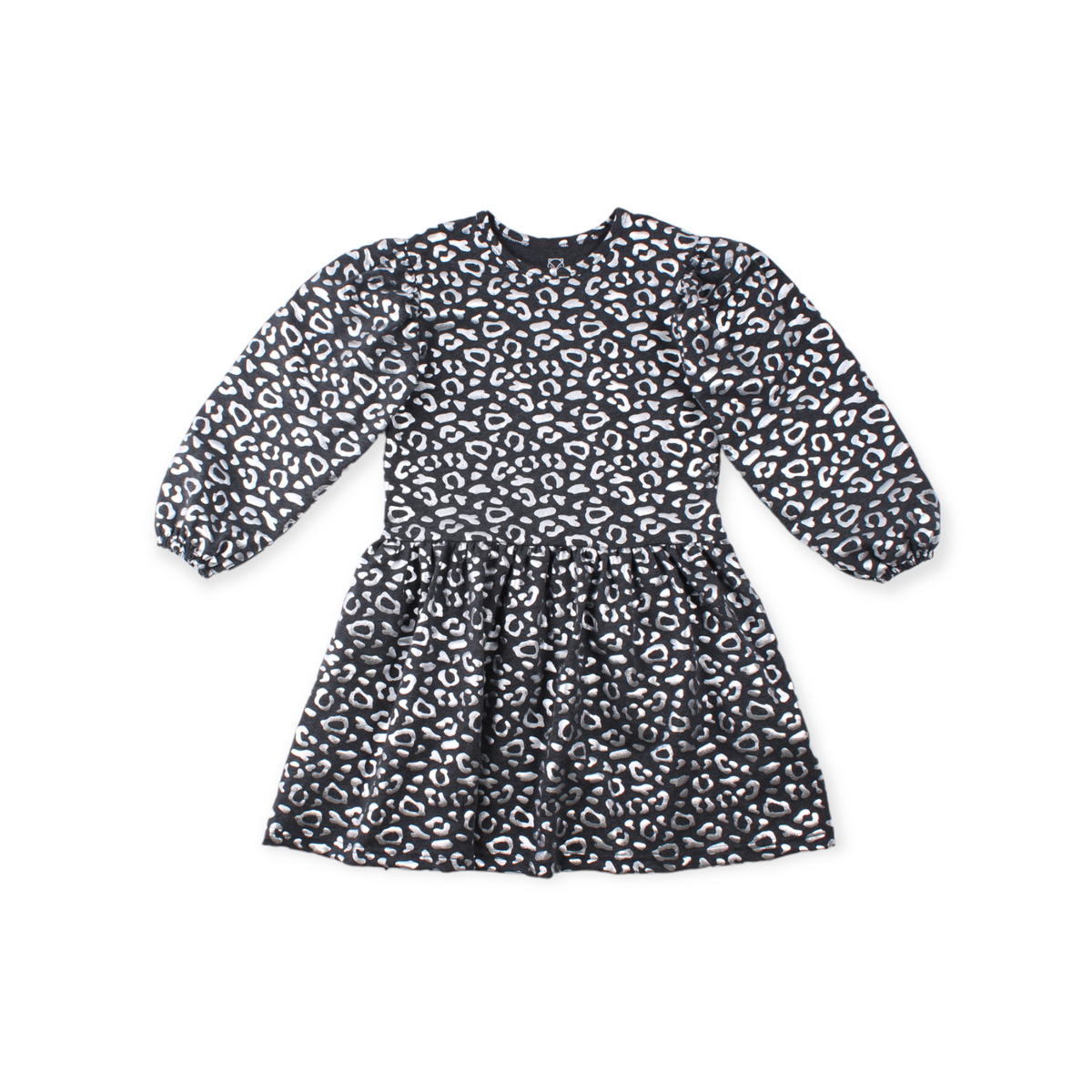 Mio Long Sleeve Dress, Silver Sparkling Leo