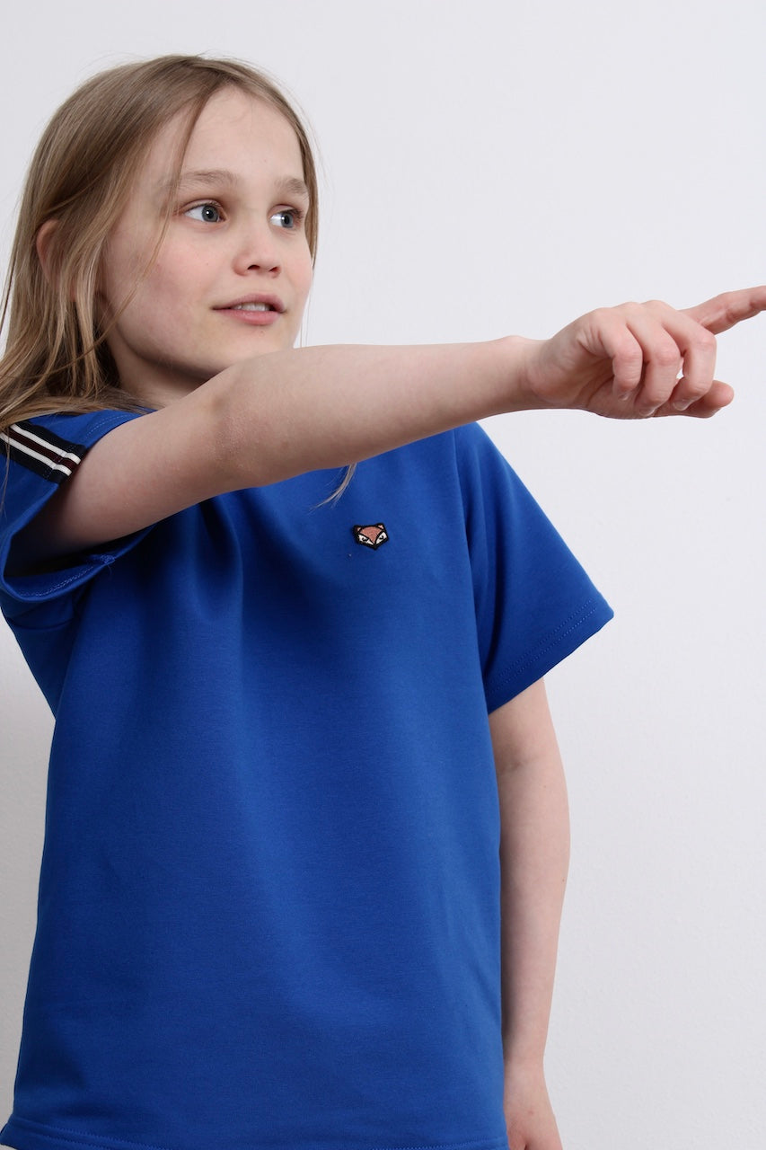 Adian Oversize Tee, Fox Tag Stripes
