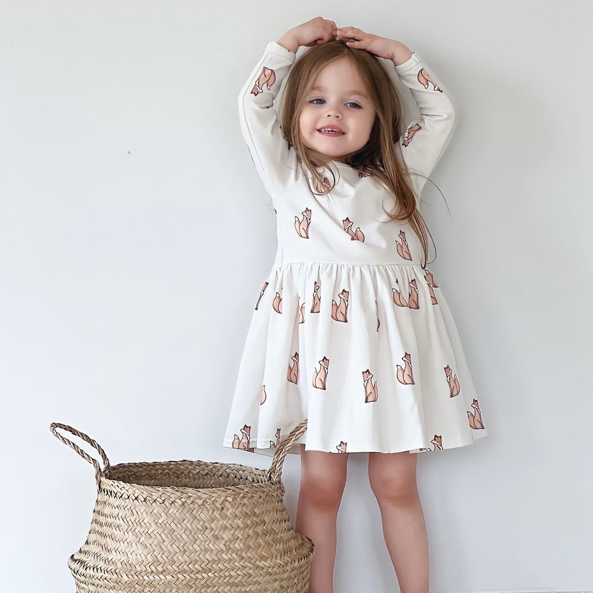 Laura Long Sleeve Dress, Nordic Fox
