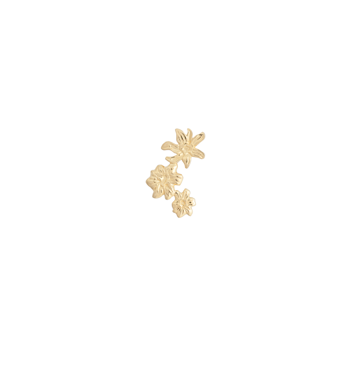 Single Flourish Ørering, forgyldt