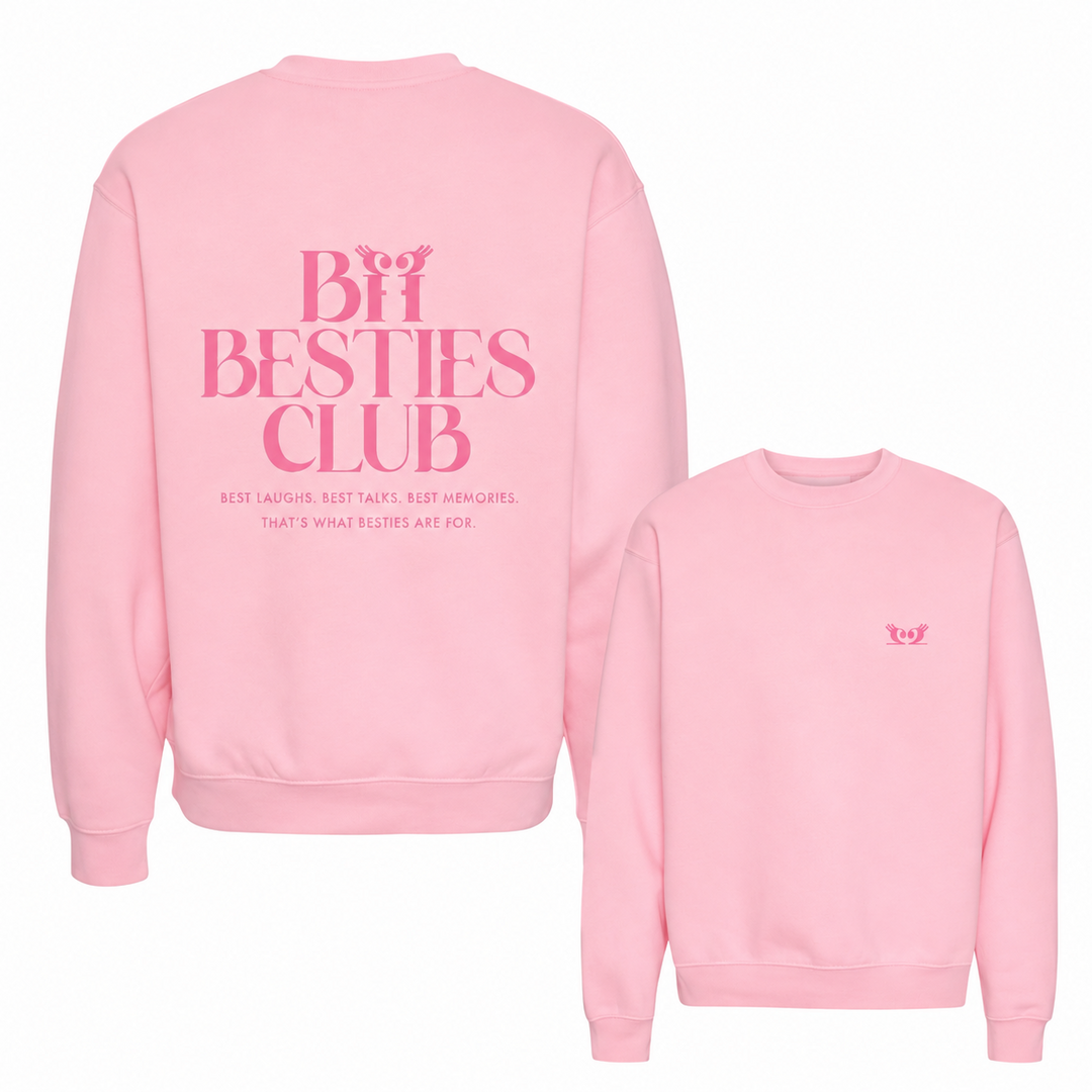 Sweatshirt, BFF Besties Club til bedste veninder