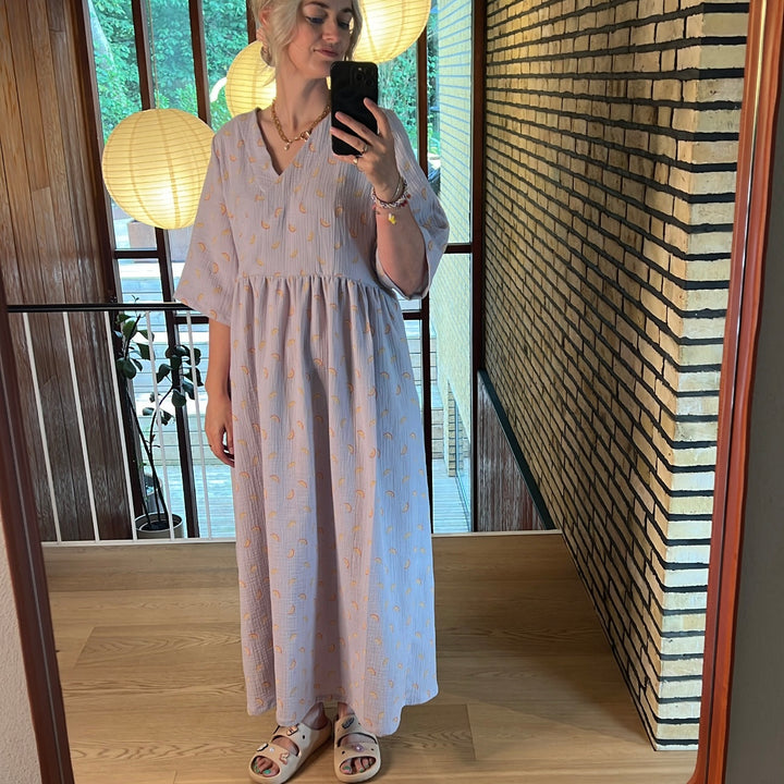 Jo Short Sleeve Kimono Dress, Koi Cats