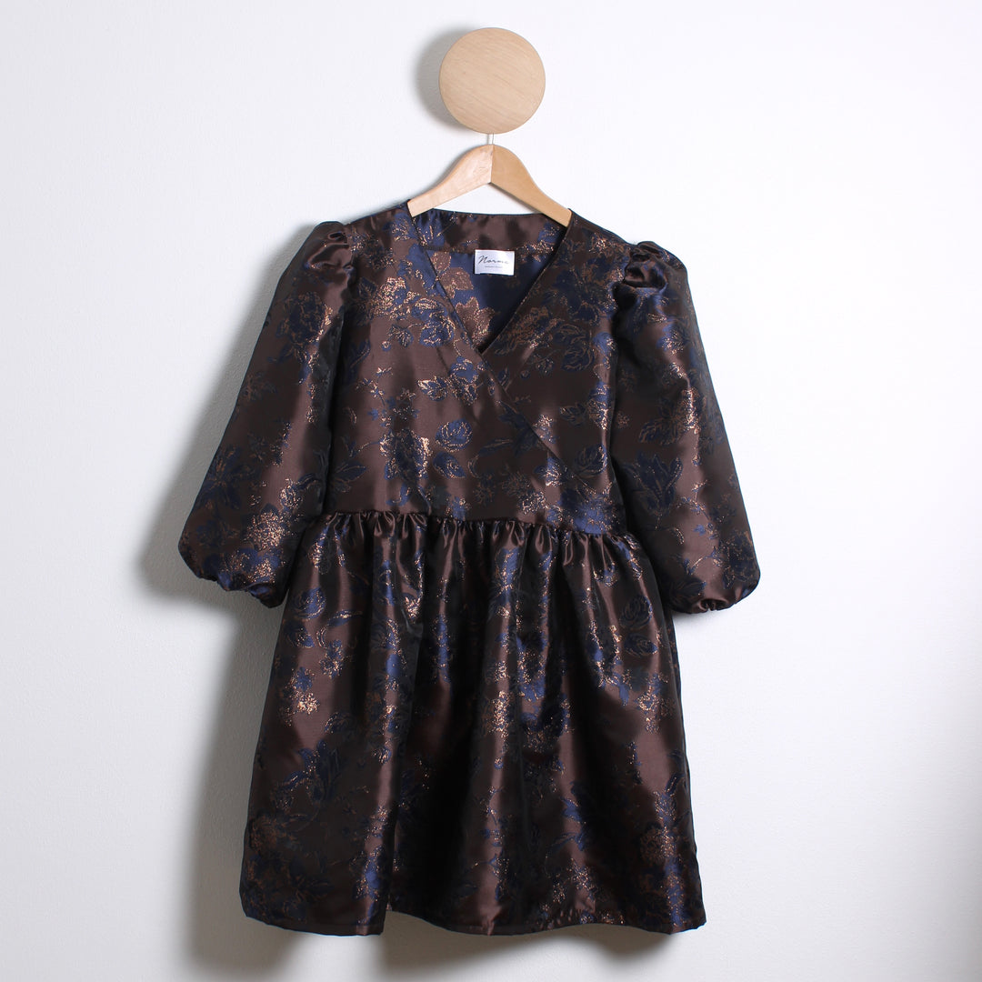 Jo Kort Kjole, Jacquard Glitter Rose