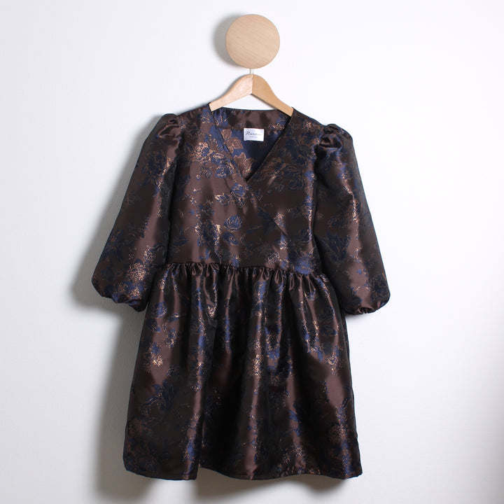 Jo Kort Kjole, Jacquard Glitter Rose