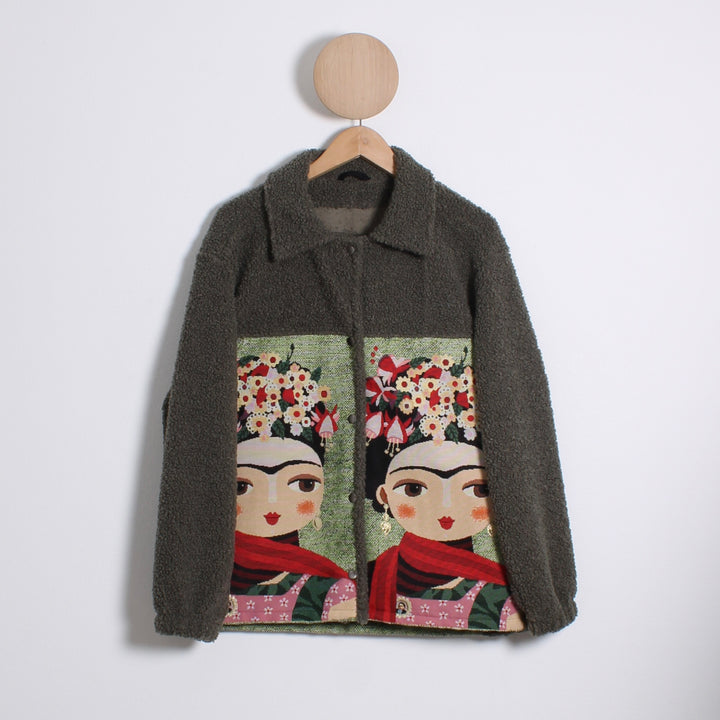 Frida Teddy Jakke, Moss Flower Crown