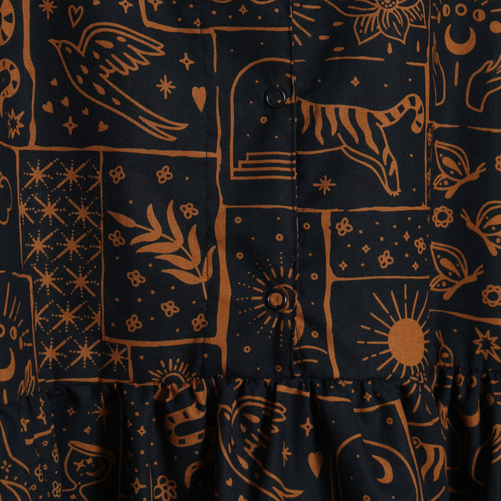 PREORDER Beth Mom Kjole, Dark Boho