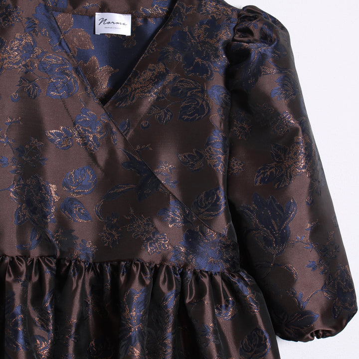 Jo Kort Kjole, Jacquard Glitter Rose