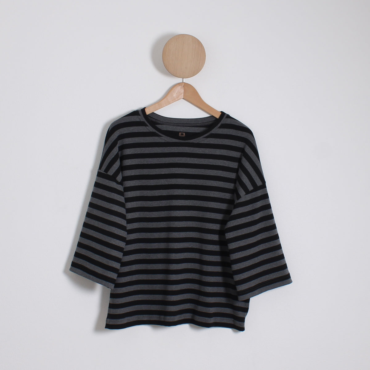 Bluse oz black/grey#Farve_black/grey