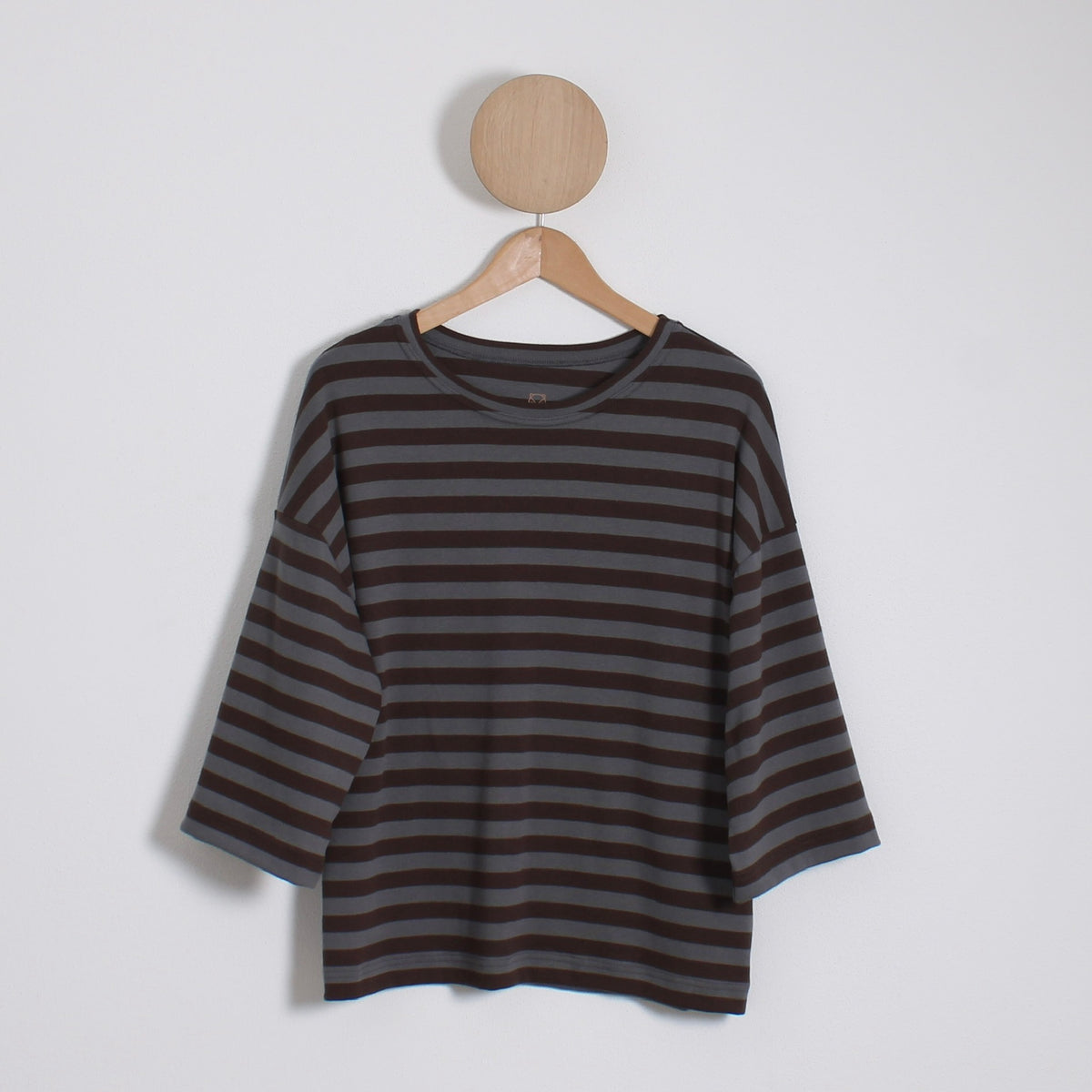 Bluse oz brown/grey#Farve_brown/grey