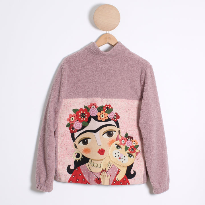 Frida Zip Teddy Jakke, Rose Cat