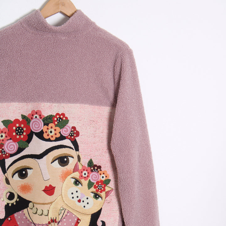 Frida Zip Teddy Jakke, Rose Cat