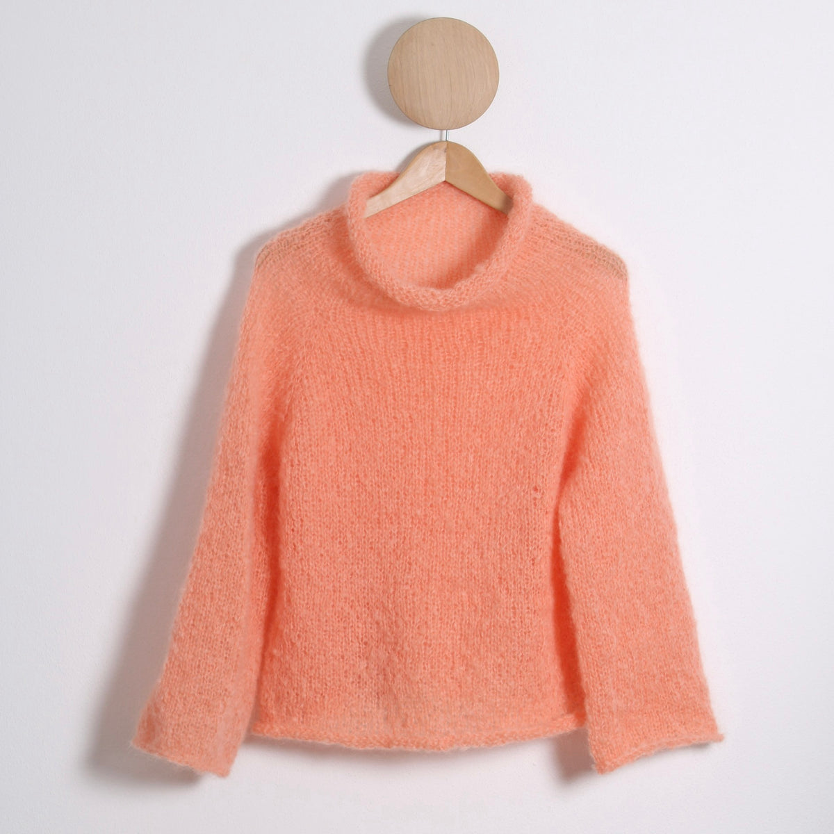Strikket Bluse,  Fluffy mohair