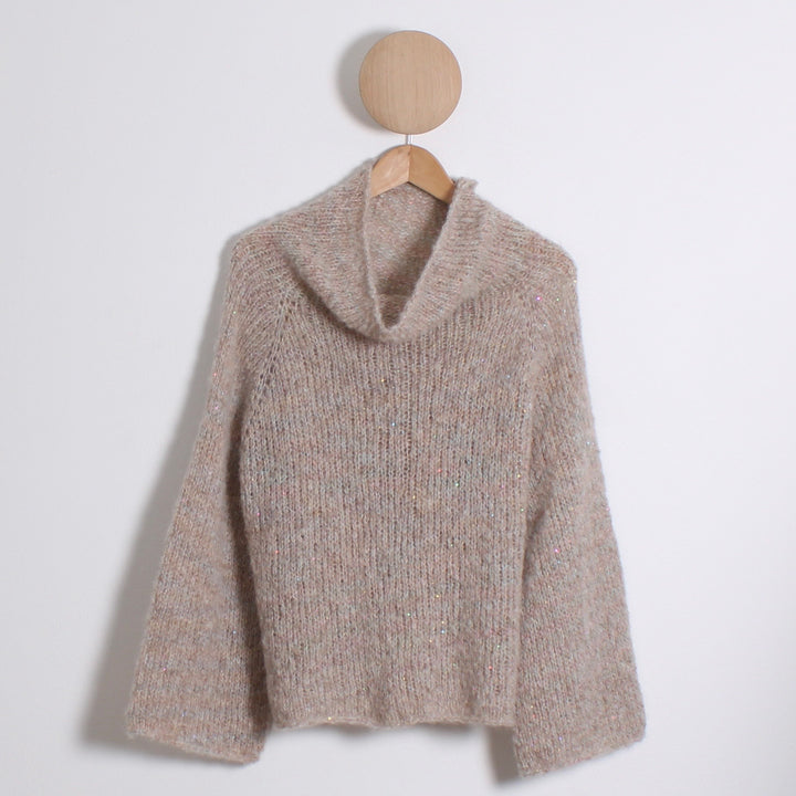 Strikket Bluse,  Fluffy mohair