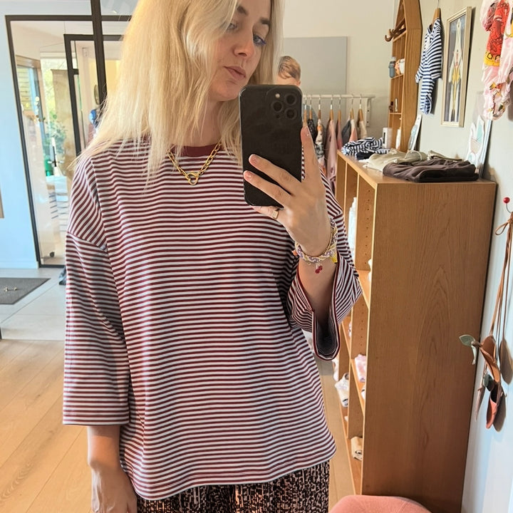 Stribet Oversize Bluse