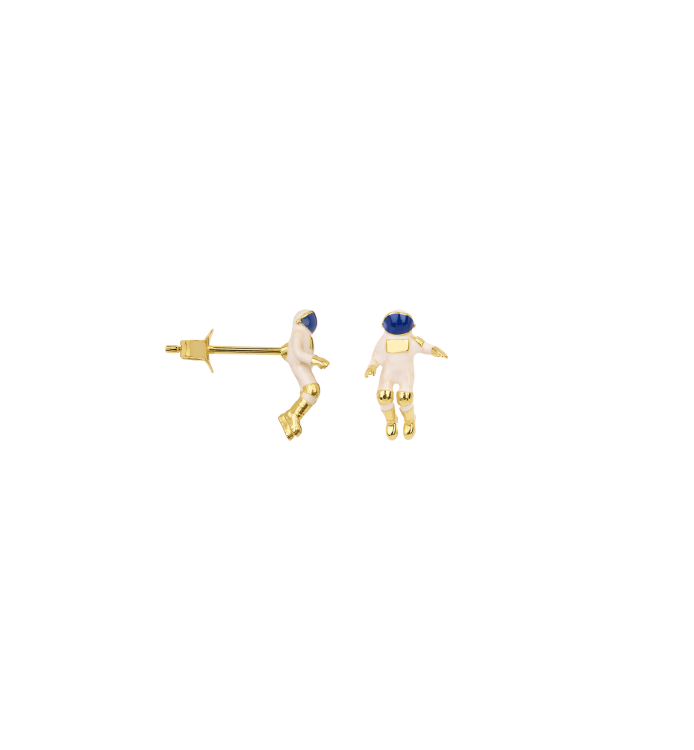 Single Astronaut ørestik, forgyldt