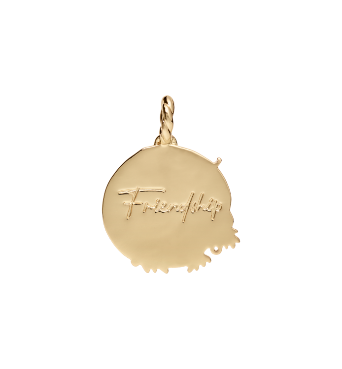 Friendship vedhæng, Forgyldt