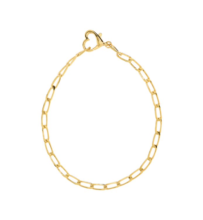 Square Plain Necklace Medium Silver Gold Plated