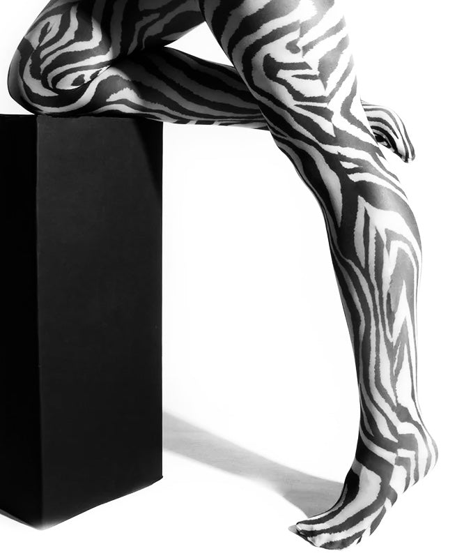 Strømpebukser, Zebra print