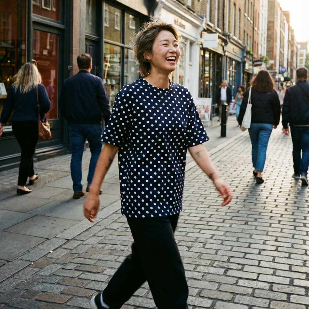 Oversize Tee, Small Dots