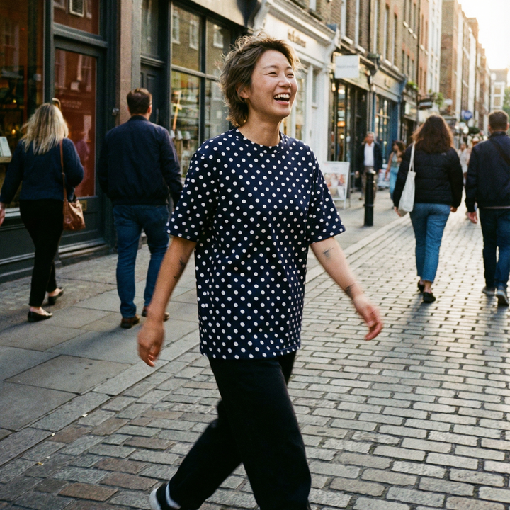 Oversize Tee, Small Dots