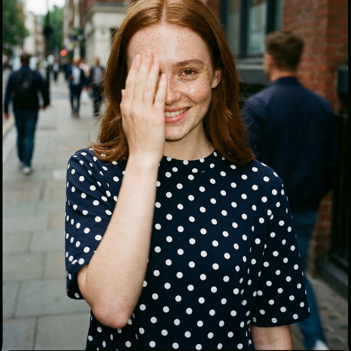 Oversize Tee, Small Dots