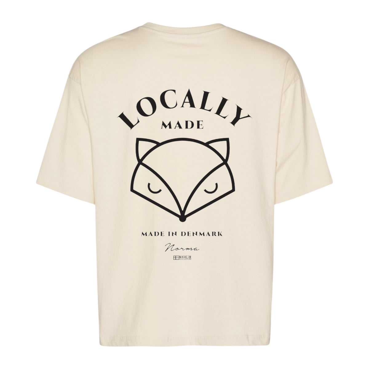 tee locally ecru/black#Farve_Ecru/black