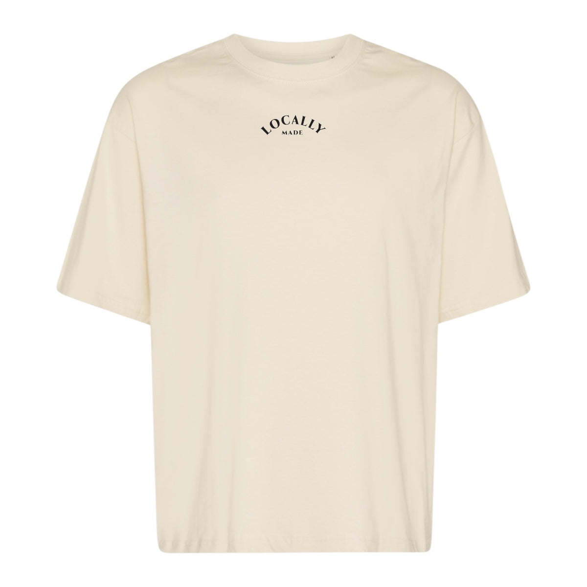 tee locally ecru/black#Farve_Ecru/black