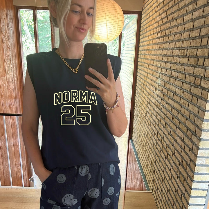 Tanktop med skulderpuder