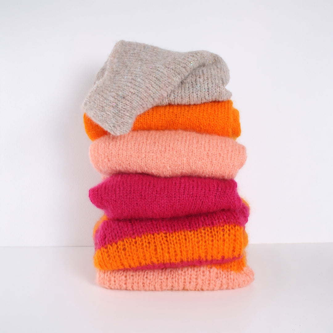 Strikket Bluse,  Fluffy mohair